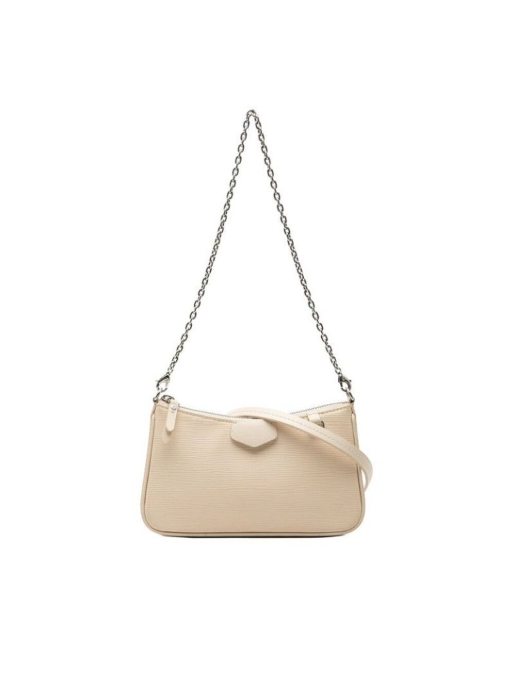 Louis Vuitton Epi Easy Pouch 2-Way Shoulder Bag Beige Leather